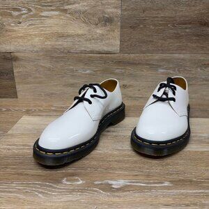 Dr. Martens White Patent Leather Oxford Shoes Women's Size 8